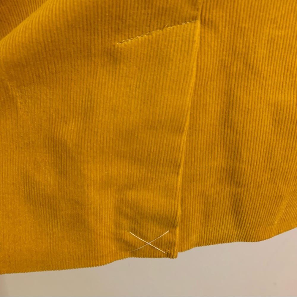 NWT Talbots Dual Button Corduroy Blazer in Mustard Yellow, Size 12 - Picture 11 of 12